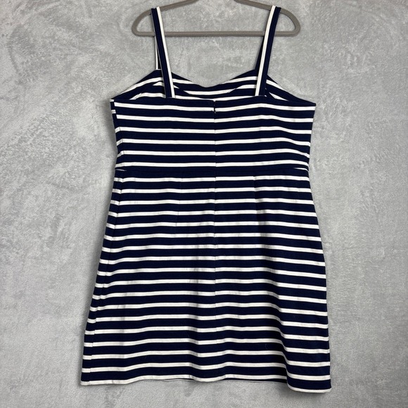 ✨ 2/$35 Old Navy Nautical Stripe Tank Dress XXL Knee Length Casual Summer Travel - Picture 3 of 7
